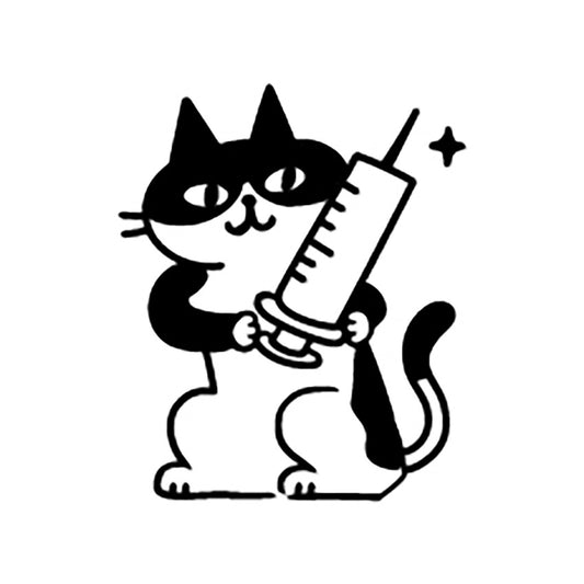 Cat Life Rubber Stamp - Hospital