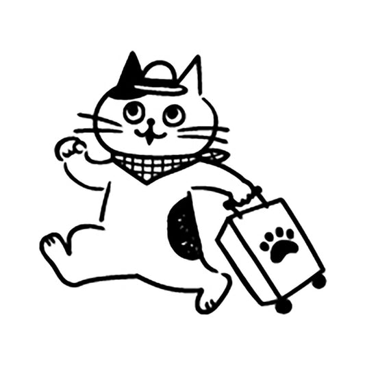 Cat Life Rubber Stamp - Travel