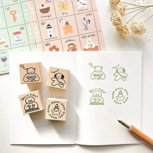 Cozyca - A6 Stamp Notebook - Mariko Fukuoka - Tiny Note