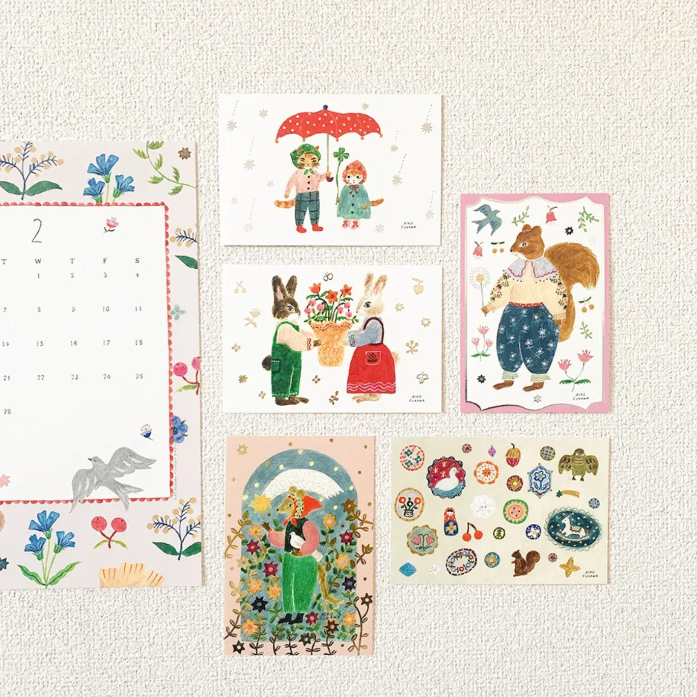 Cozyca - Aiko Fukawa - Charm Foil-Stamped Postcard