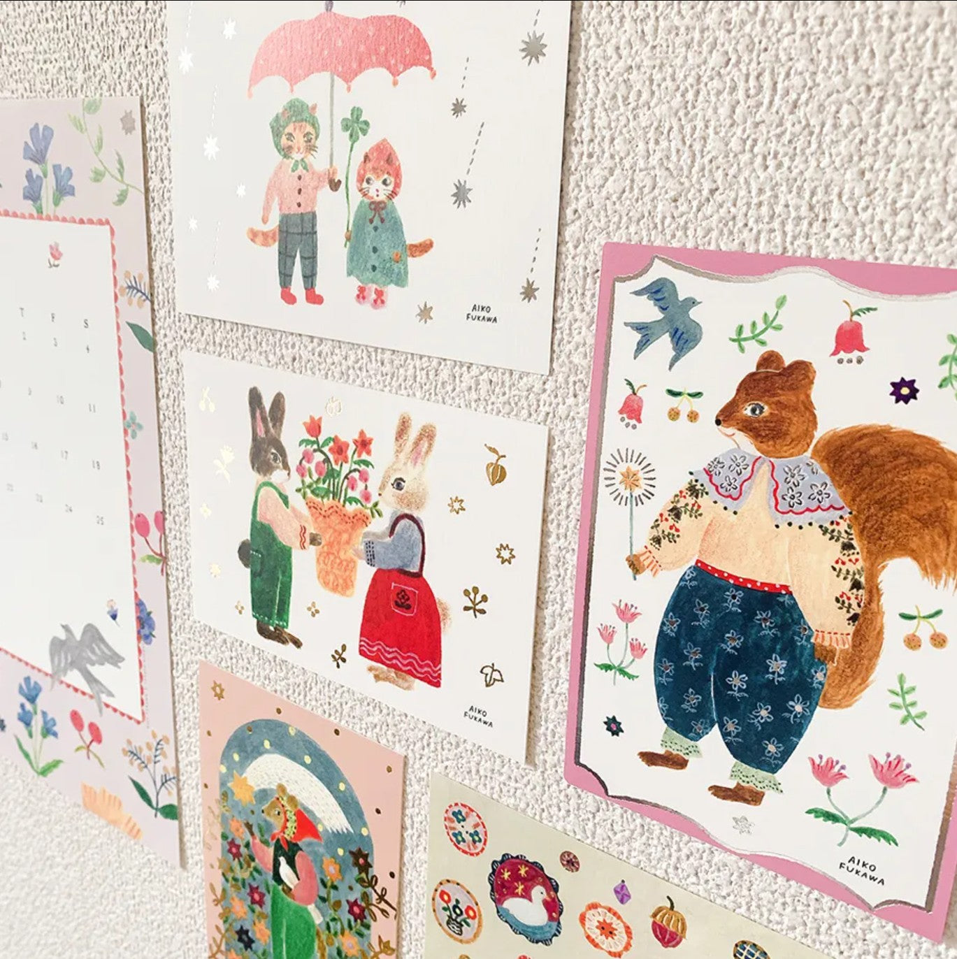 Cozyca - Aiko Fukawa - Charm Foil-Stamped Postcard