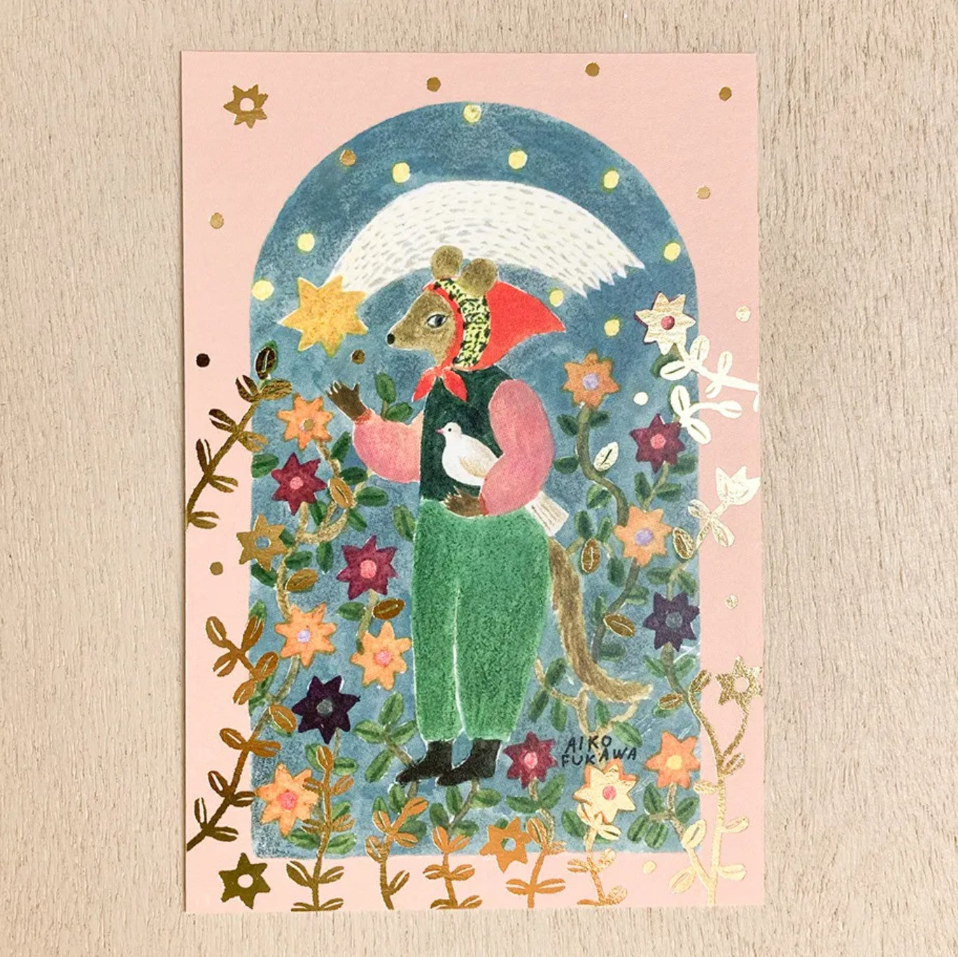 Cozyca - Aiko Fukawa - Amulet Foil-Stamped Postcard