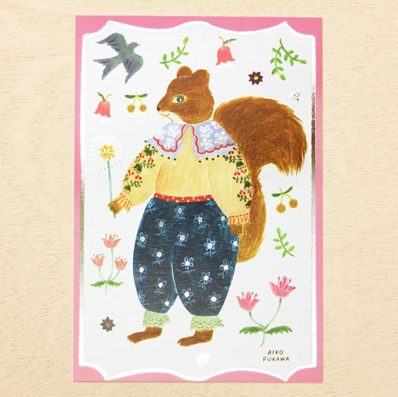 Cozyca - Aiko Fukawa - Charm Foil-Stamped Postcard
