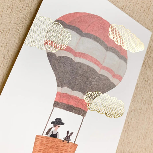 Cozyca - Necktie - Balloon Foil-Stamped Postcard