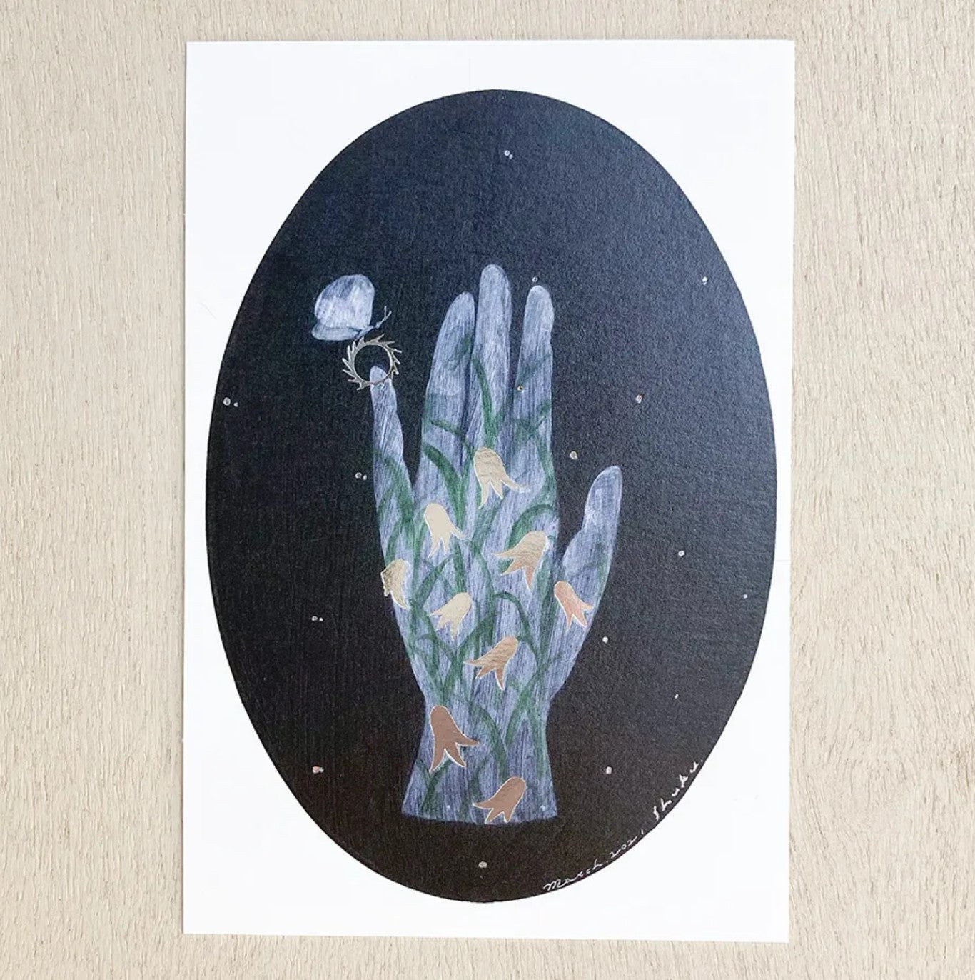 Cozyca - Nishi Shuku - Day Dream - Foil-Stamped Postcard