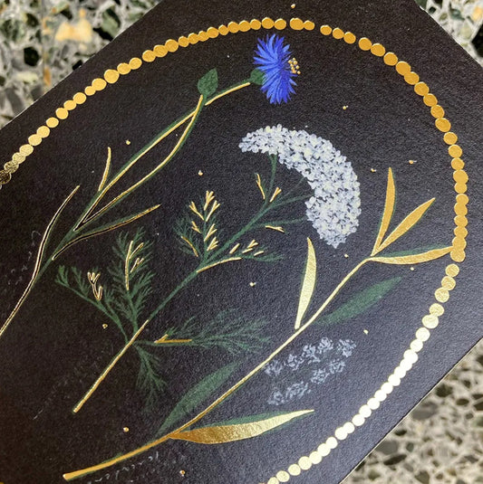 Cozyca - Nishi Shuku - Night Dream - Foil-Stamped Postcard