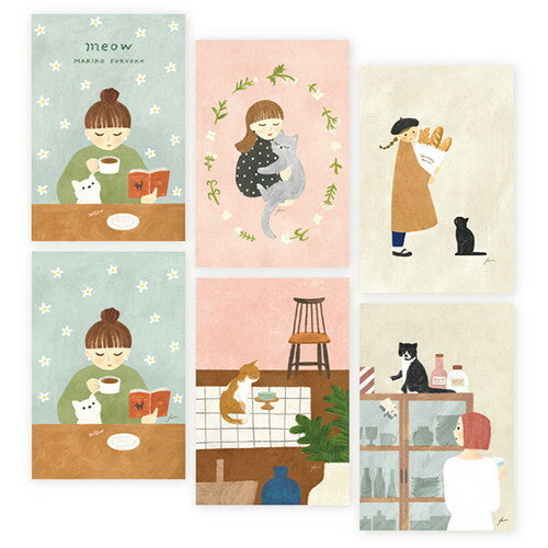 Cozyca - Mariko Fukuoka - Meow Postcard Book