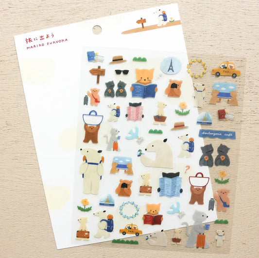 Cozyca - Mariko Fukuoka - Let's go on a Trip Stickers