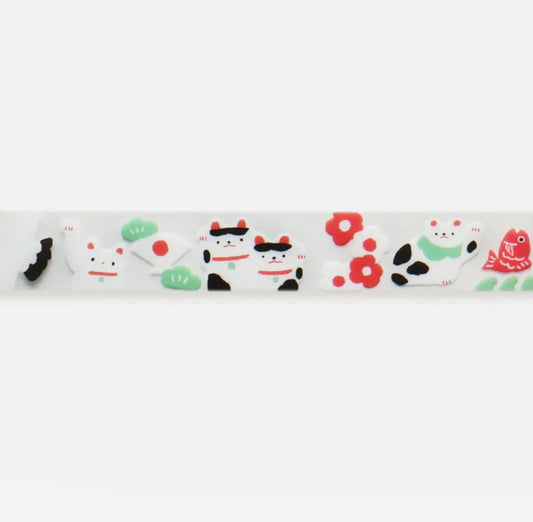 Cozyca Clear Tape - Takahata Masao - Beckoning Cat