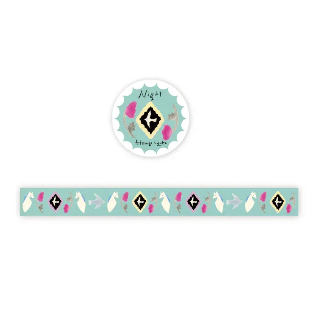 Cozyca Washi Tape - Yuka Hiiragi - Night