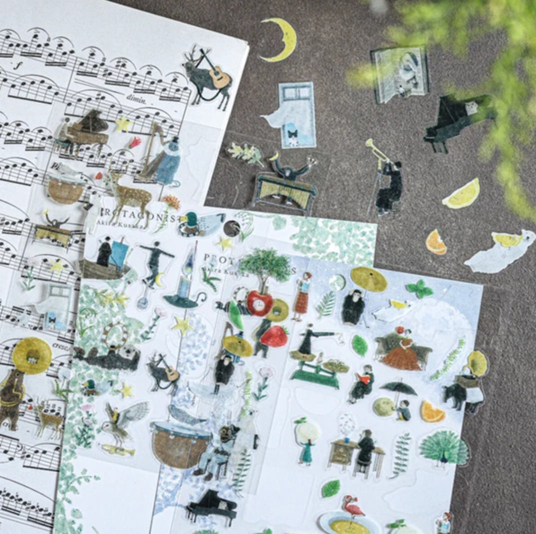 Cozyca - Akira Kusaka - Protagonists II Stickers