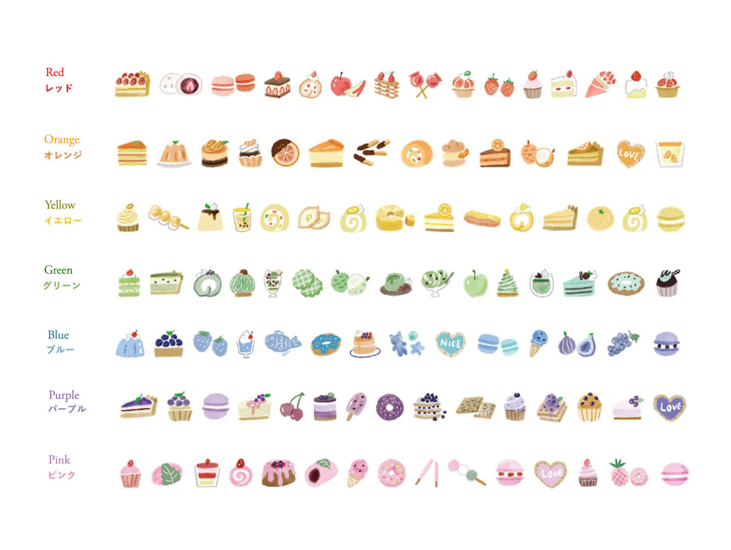 PLUS Deco Rush - Limited Edition - Different Desserts - Yellow