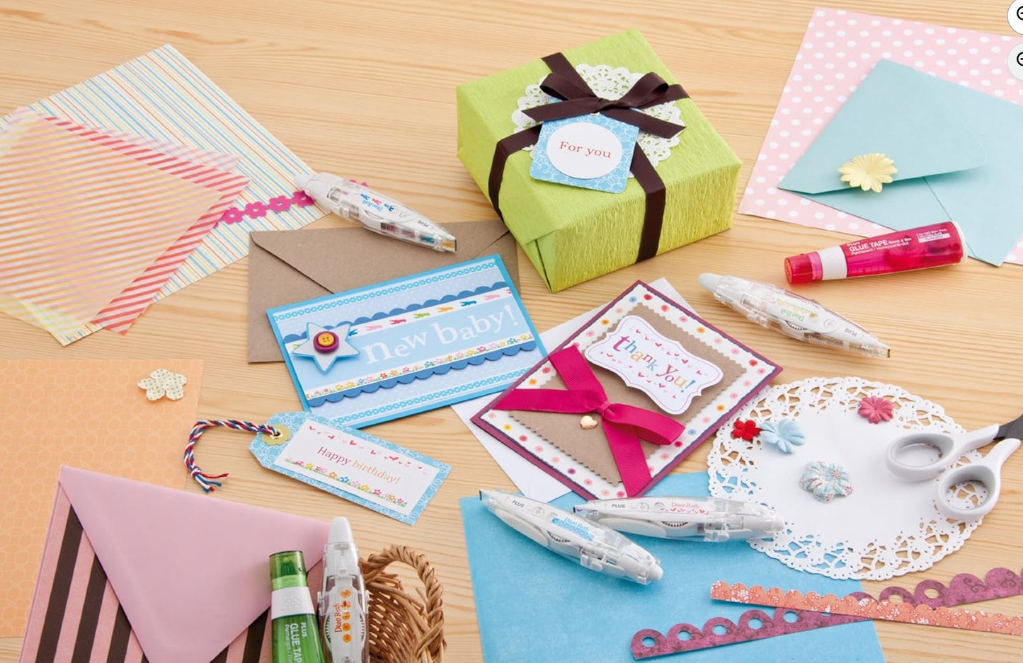 PLUS Deco Rush - Pen Style Deco Tape - Rabbits