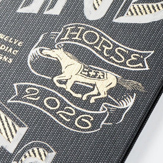 Greeting Life - CHALKBOY 2026 Hardcover Daily Planner - Black