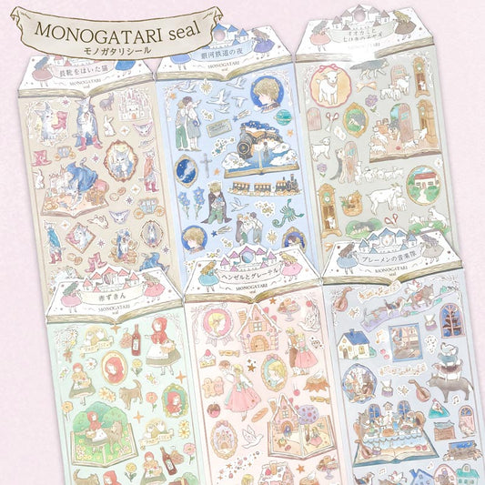 Kamio Japan - Monogatari Fairy Tale Stickers - Puss in Boots