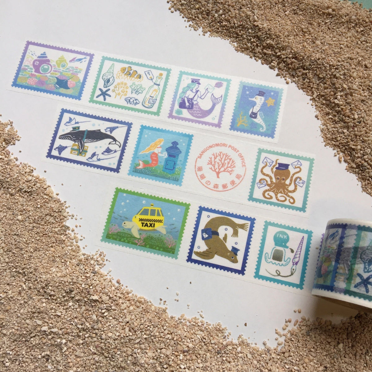 LIFE - Kyupodo - Washi Tape - Coral Reef Post Office