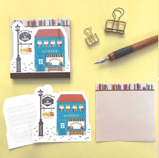 Kotorimachi Shogenai Die-cut Notepad - Book Store