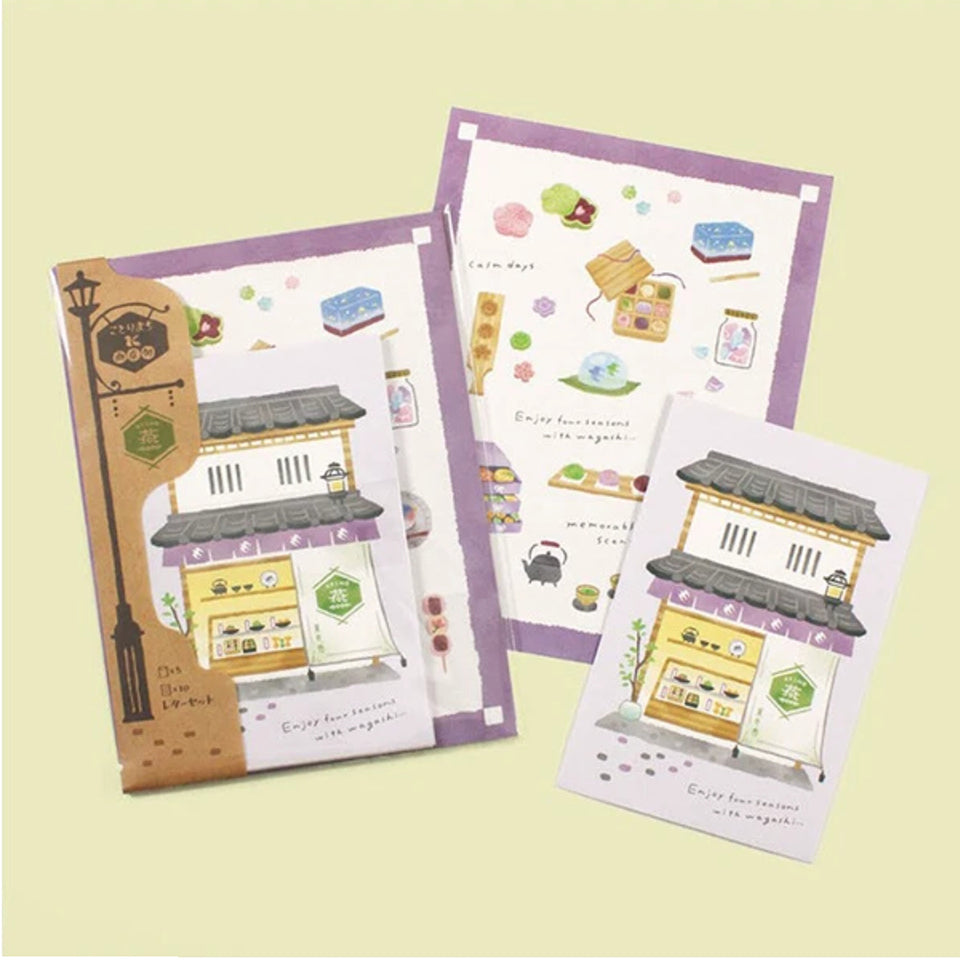 Kotorimachi Shogenai Letter Set - Japanese Confectionery Store