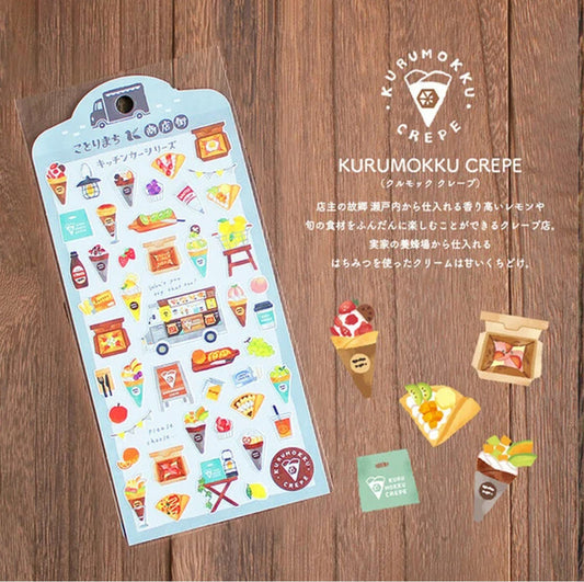 Kotorimachi Shotengai Stickers - Crepe Shop