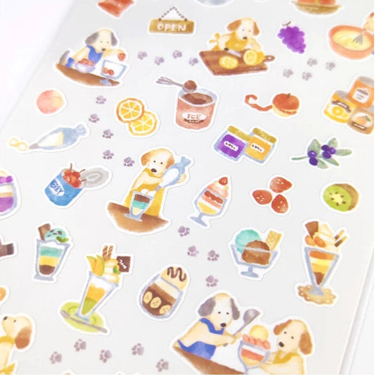 Mind Wave Little Kitchen Stickers - Parfait Shop (Dogs)