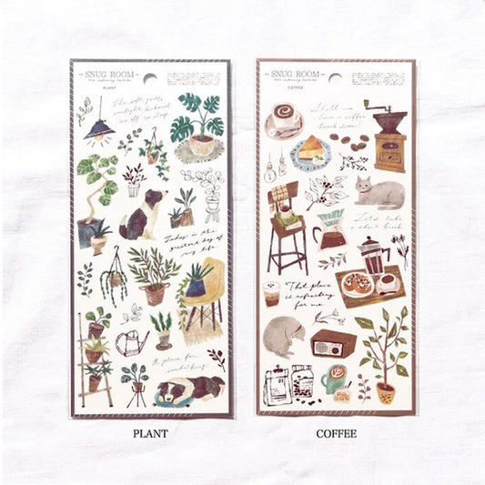 Mind Wave Snug Room Stickers - Coffee