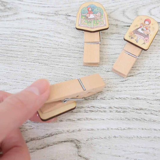 Kamio - Monogatari - Wooden Clips - Little Red Riding Hood