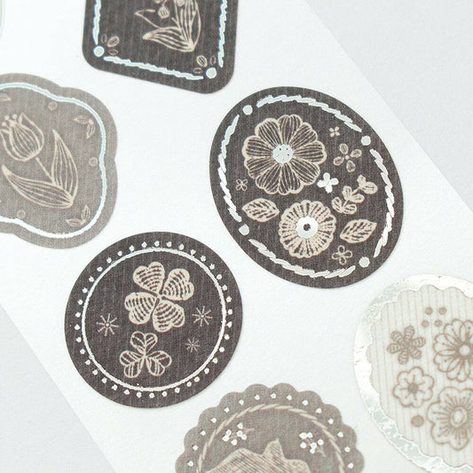 NB Co. Ltd. - Foil Monomee Stickers - Floral Pattern