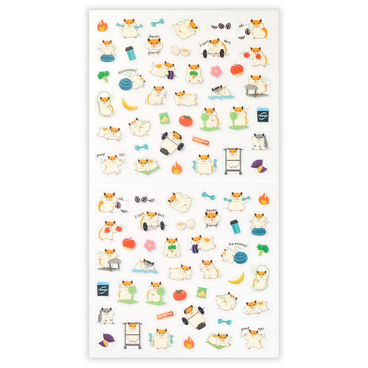 NB Co. Ltd. - Planner Stickers - Exercise - Hamster