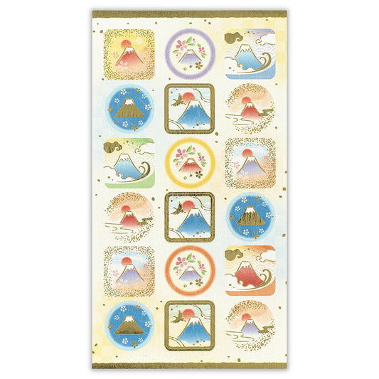 NB Co. Ltd. - Gold Foil Stickers - Mount Fuji