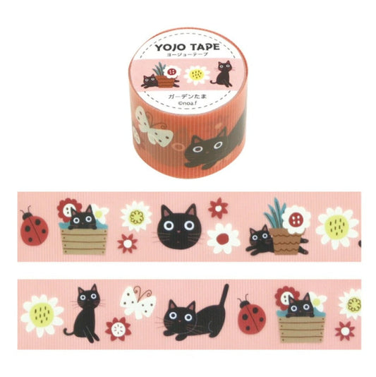 Noa.family - Yojo Tape - Black Cat and Garden Ball