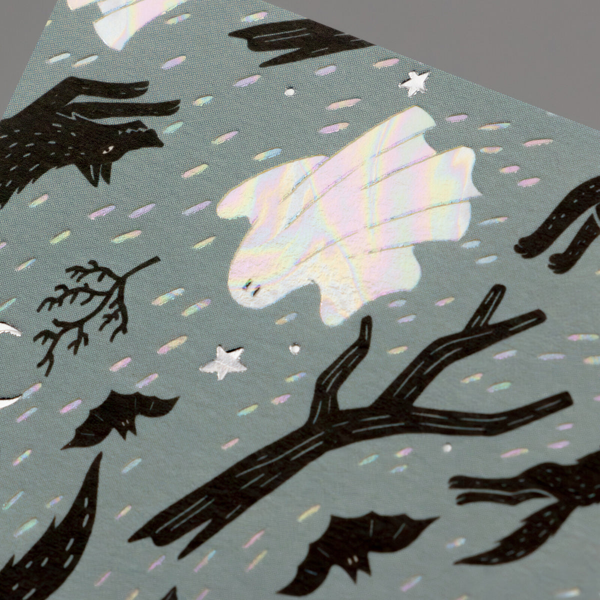 OB1TOY x ROKKAKU - Foil-Stamped Postcard - Mayonaka Midnight Department Store