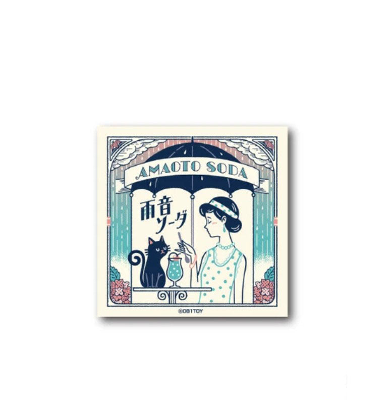 OB1TOY x General Sticker Co Ltd. - Retro Shopping Street Sticker - Amaoto Soda / Rain Sound Soda