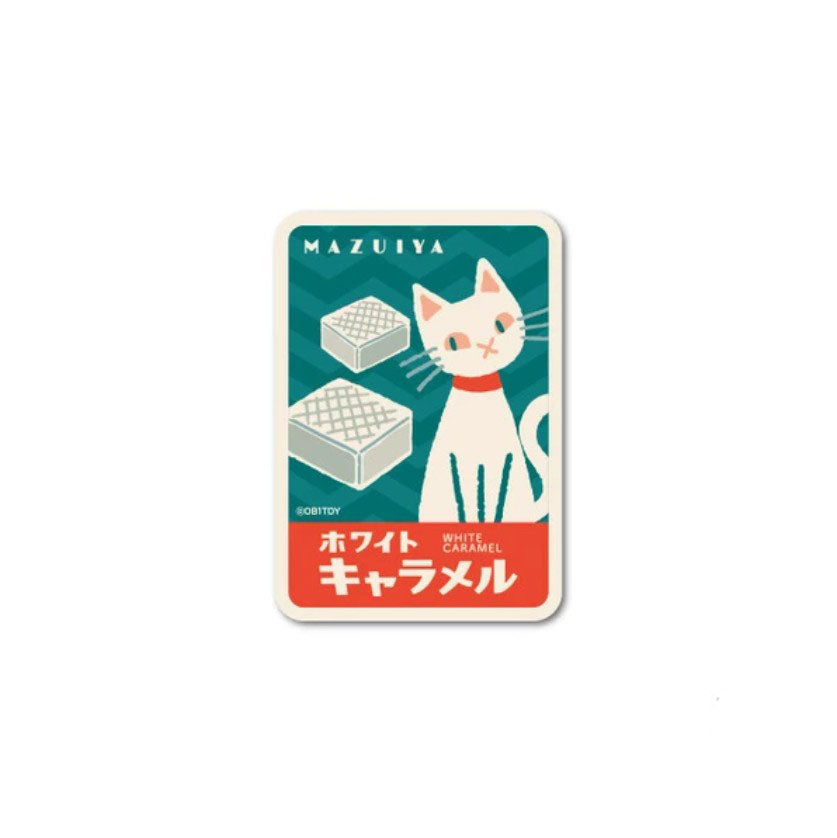 OB1TOY x General Sticker Co Ltd. - Retro Shopping Street Mini Sticker - Mazuya White Caramel