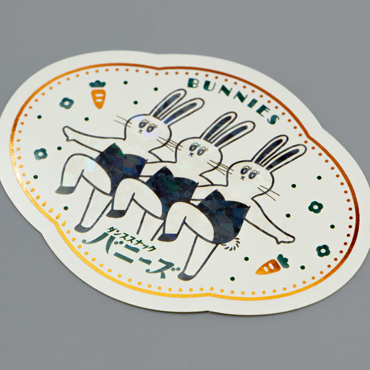 Rokkaku x OB1 - Retro Sticker - Bunnies