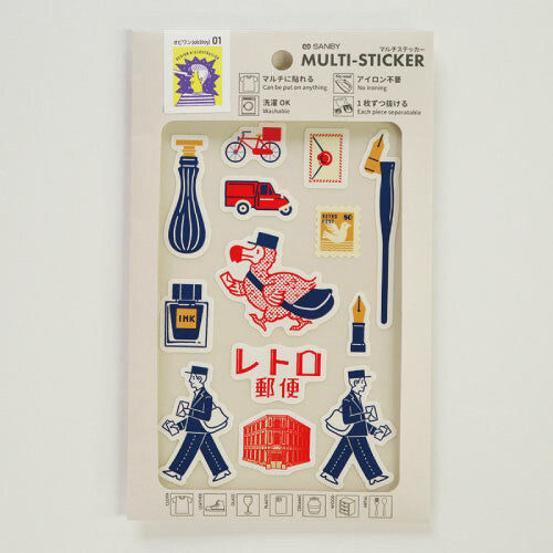 Sanby - OB1 Collaboration - Multi-Stickers - Retro Post