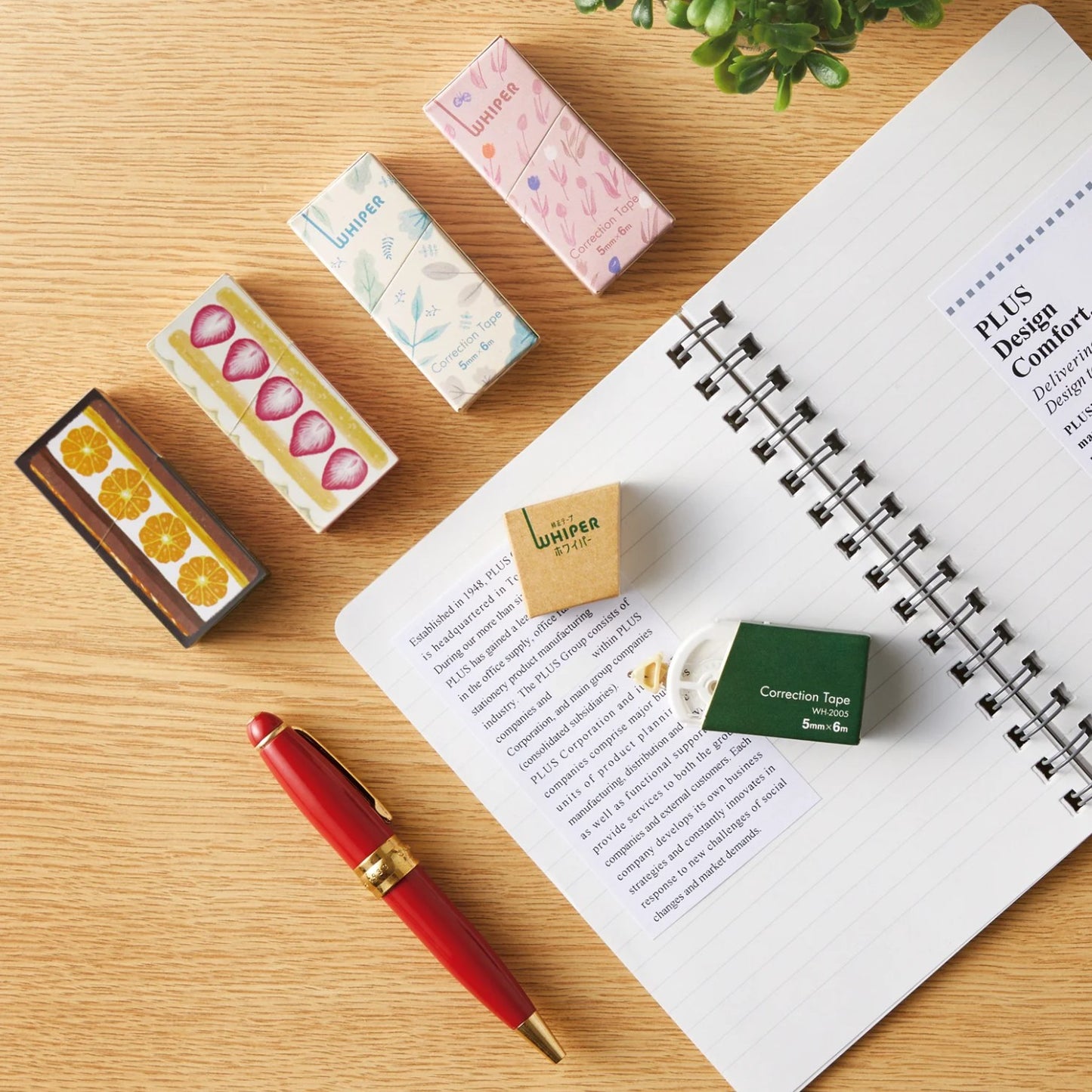PLUS Eco-Friendly Correction Tape - Chocolate Orange