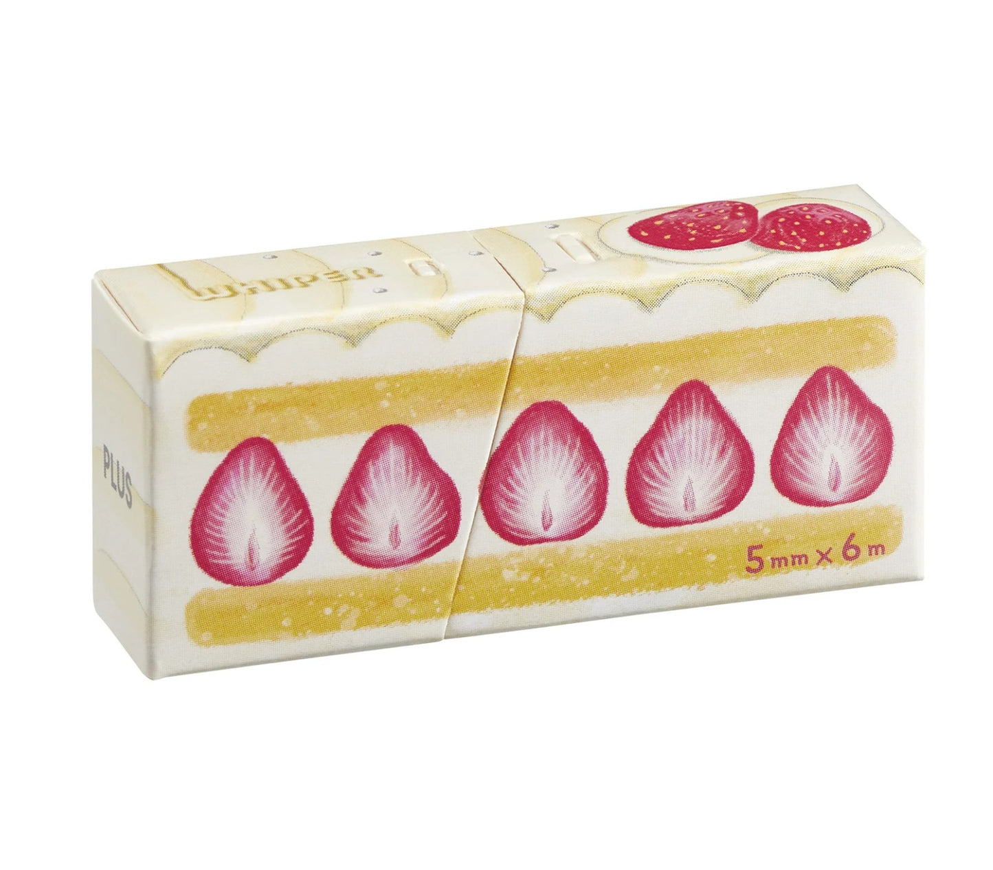 PLUS Eco-Friendly Correction Tape - Strawberry Cake