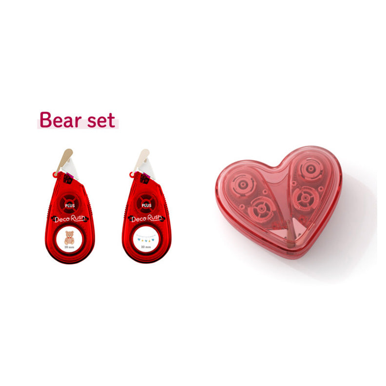 PLUS Deco Rush - Limited Edition Heart Case Set - Bear