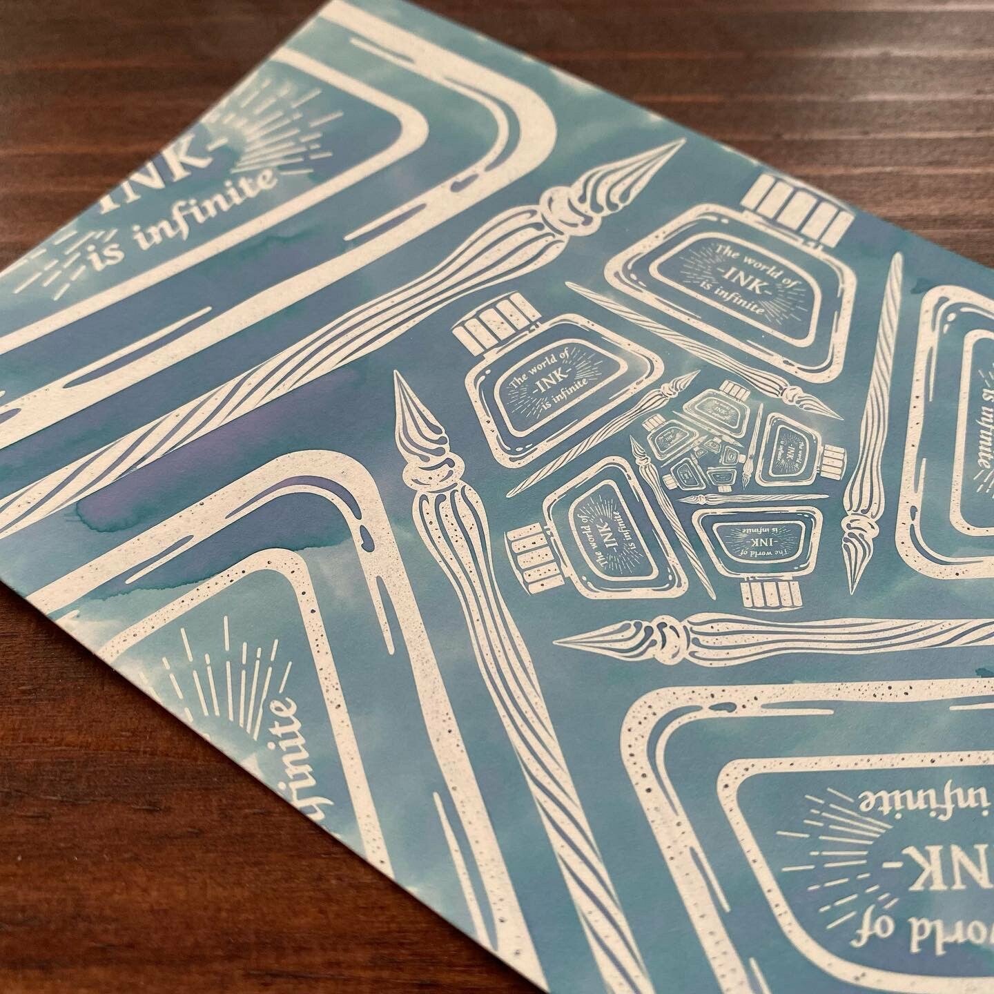 Nouto Nuritakurie - Ink Play Postcard Set - Horirium Ink Bottles