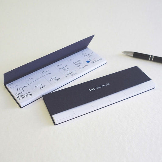 Replug - TAG Schedule Sticky Note Book - Navy