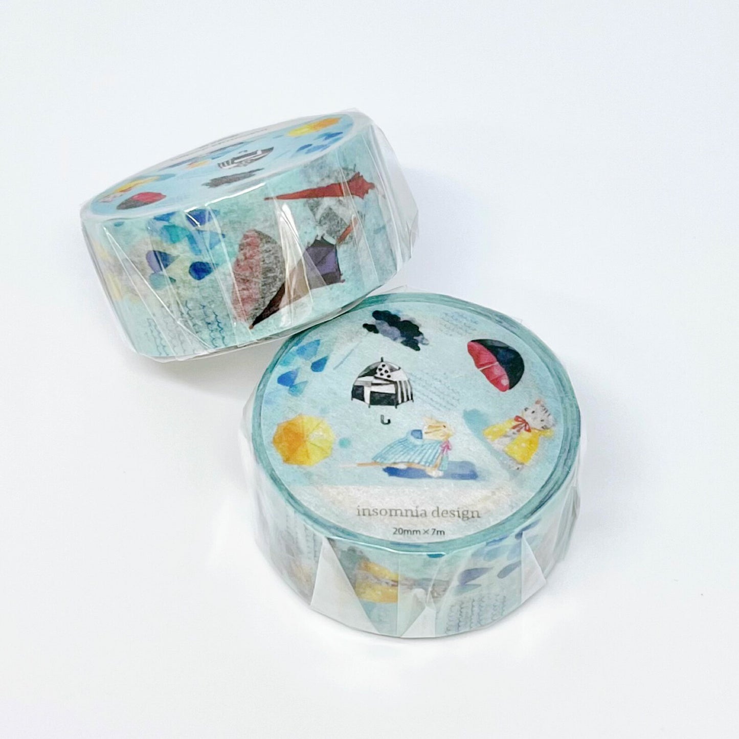 Round Top - Washi Tape - Rainy Fun