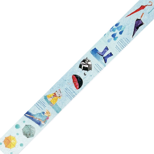 Round Top - Washi Tape - Rainy Fun