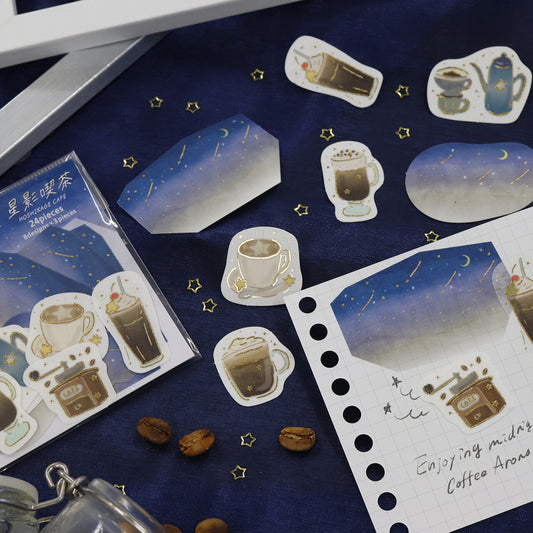 SAIEN - Flake Stickers - Starlight Cafe - Midnight (Coffee)