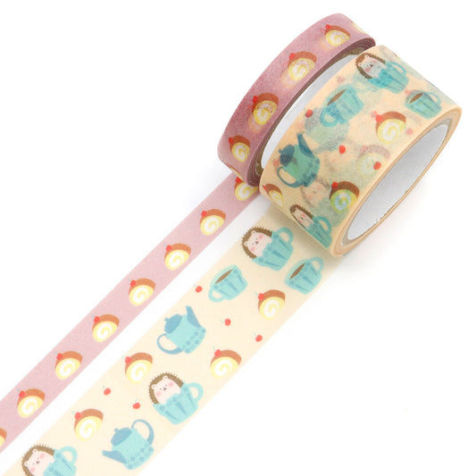 SAIEN - Washi Tape - Teacup Animals - Hedgehog