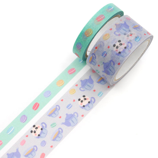 SAIEN - Washi Tape - Teacup Animals - Panda