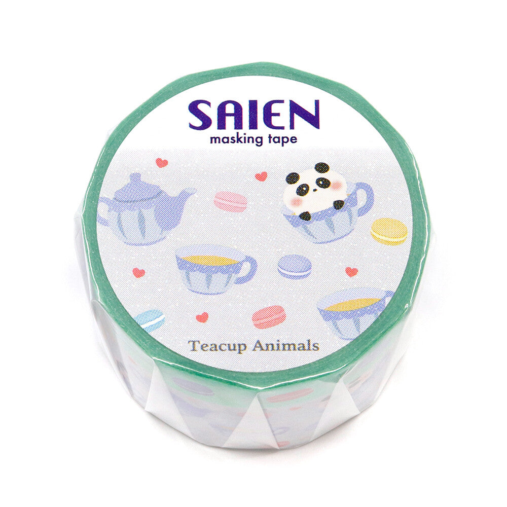 SAIEN - Washi Tape - Teacup Animals - Panda