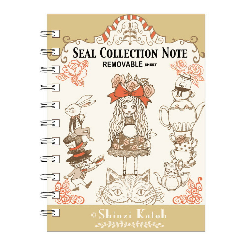 SEAL-DO Shinzi Katoh - Sticker Collection Notebook - Alice in Wonderland