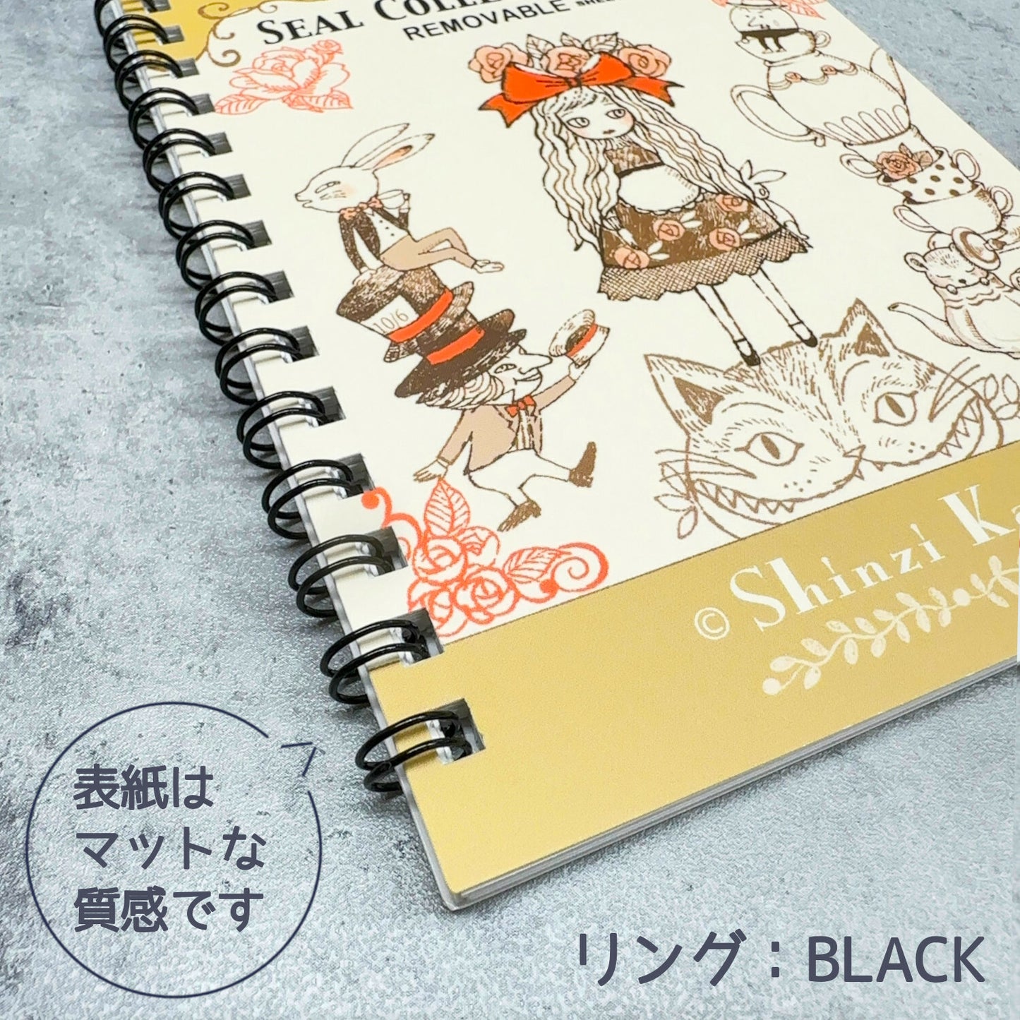 SEAL-DO Shinzi Katoh - Sticker Collection Notebook - Alice in Wonderland