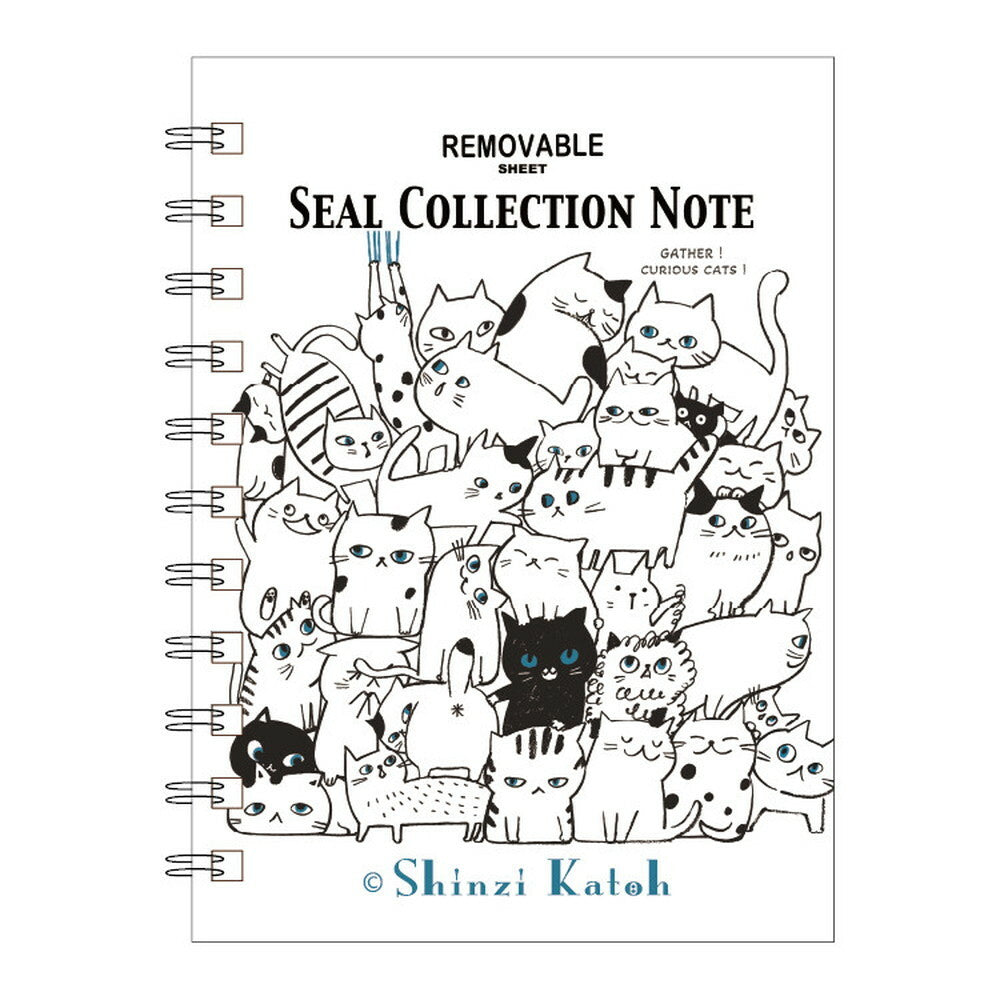 SEAL-DO Shinzi Katoh - Sticker Collection Notebook - Cat Hill