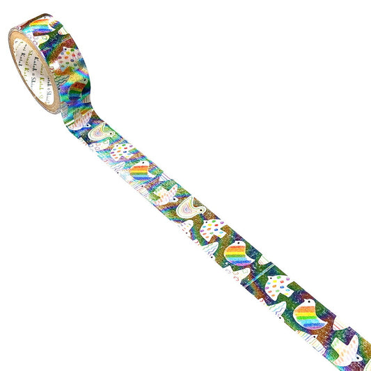 SEAL-DO Shinzi Katoh Washi Tape - Rainbow Bird